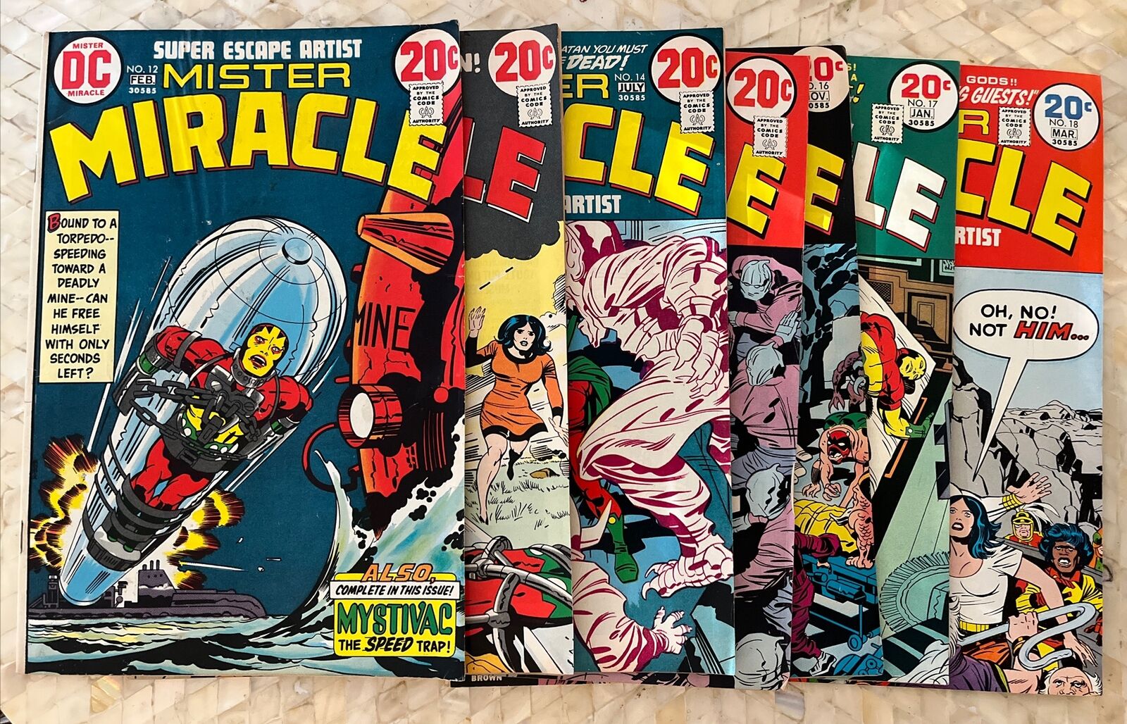 Mister Miracle#12-18 1973 JACK KIRBY FOURTH WORLD New Gods DC Comics