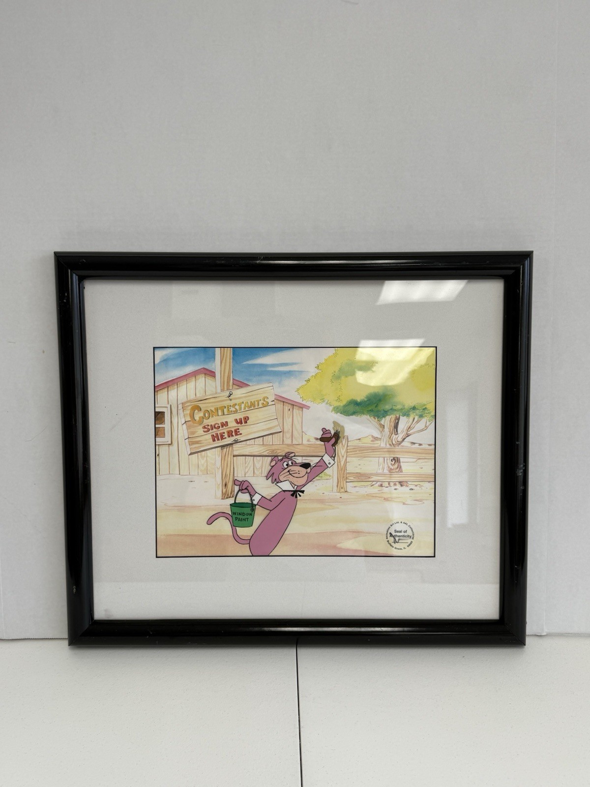 Snagglepuss Animation Cel Authentic Vintage Hanna Barbera Production COA 1970’s