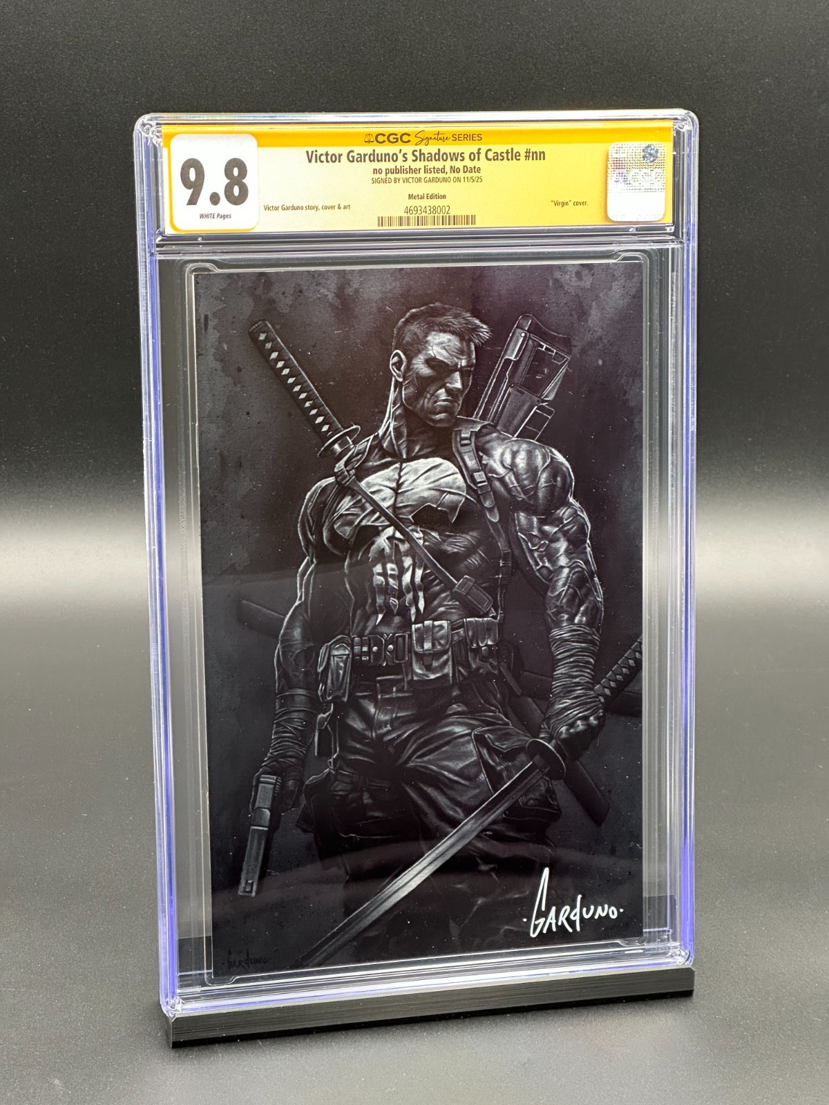 Victor Garduno Shadows of Castle CGC 9.8 SS - Punisher METAL - LTD 500