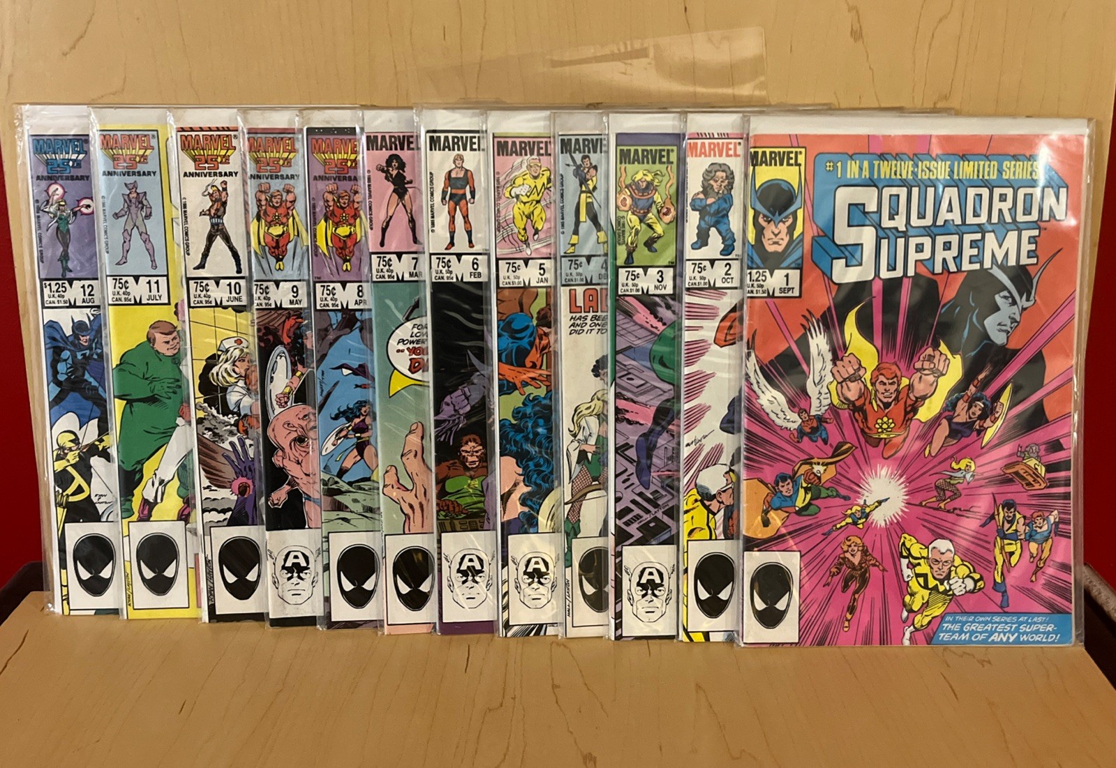Squadron Supreme #1 - #12 ~ Complete Set ~ Marvel Comics 1985