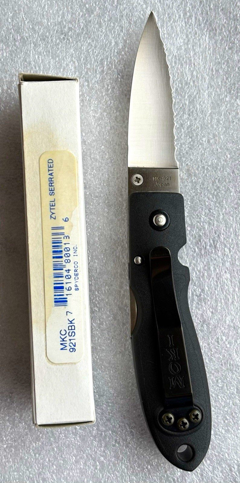 Spyderco 921 SBK  Knife Ultra Rare new with original box
