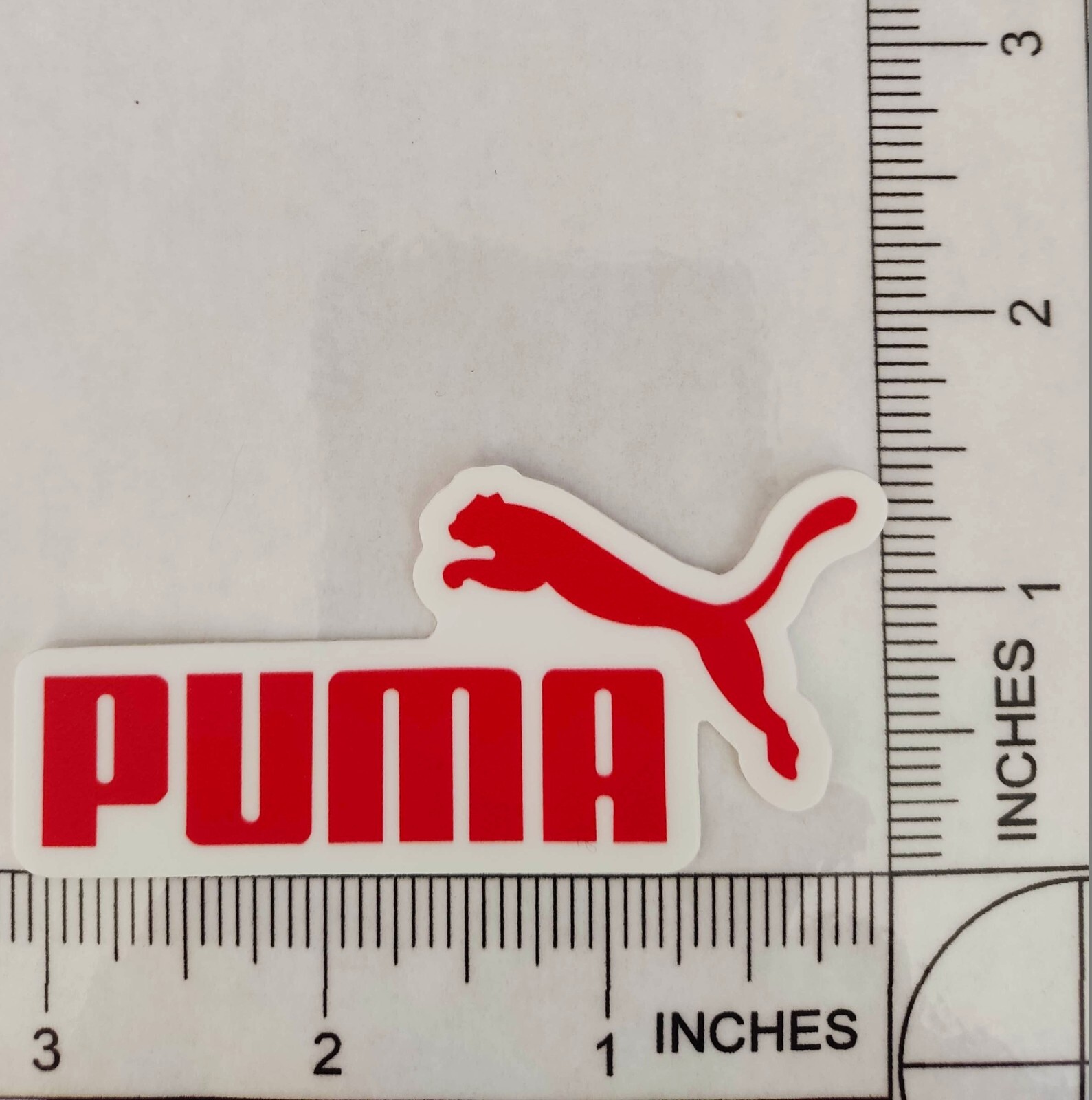 PUMA Red Waterproof Vinyl Logo Decal Sticker 3