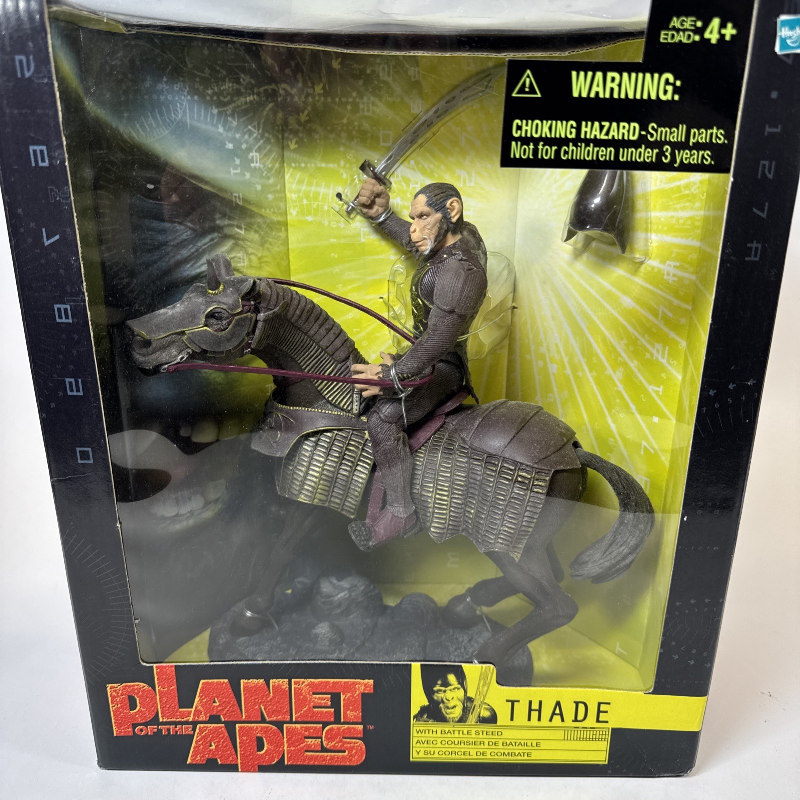 Planet of the Apes Thade w/ Battle Steed 2001 Hasbro 11 inch, New in box