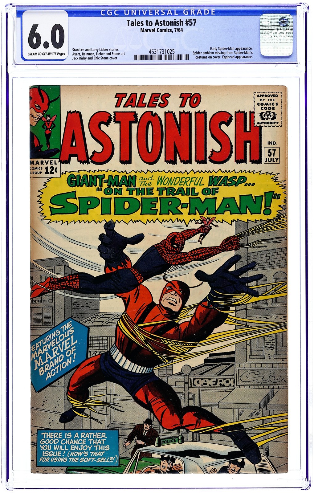 Tales to Astonish #57 CGC 6.0 1964 4531731025