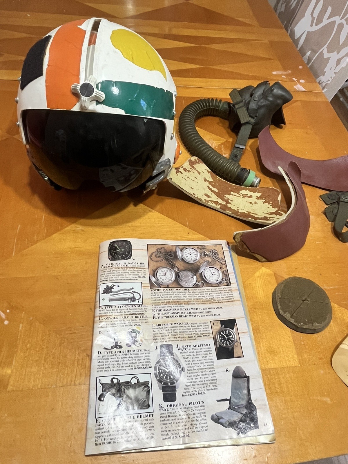 Vietnam Flight Pilot Helmet APH-6 helicopter oxygen mask army navy Air Force Vietnam Flight Pilot Helmet APH-6 helicopter oxygen mask army navy Air Force
