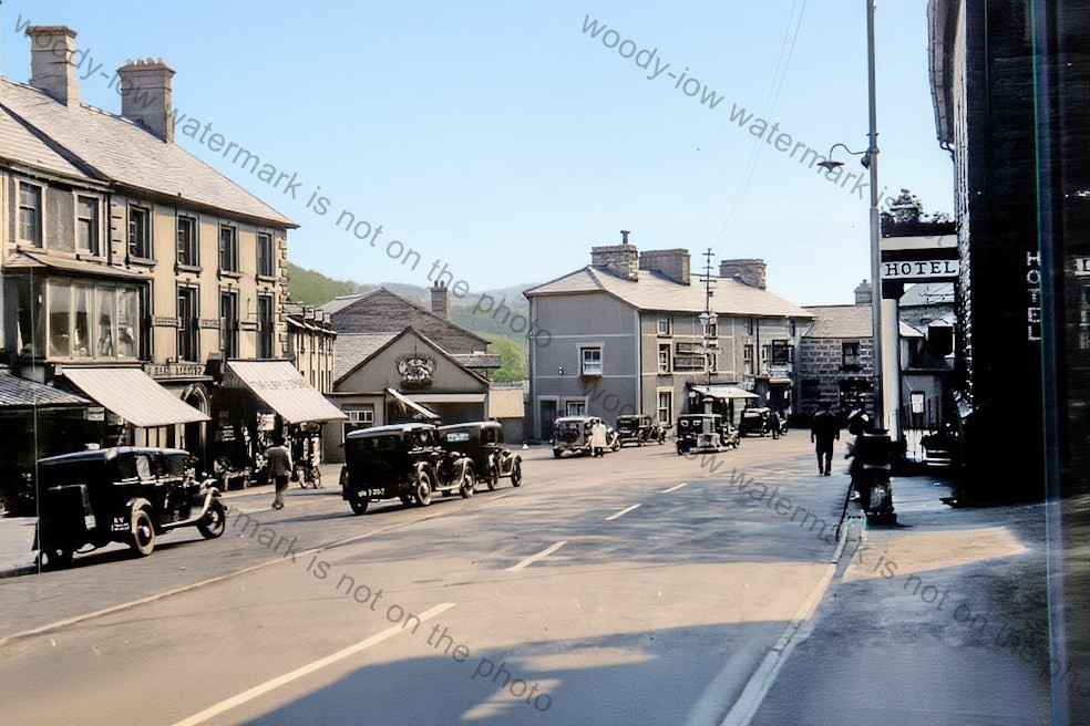 COL1093 - The Square , Corwen - Denbighshire Wales - print 6x4