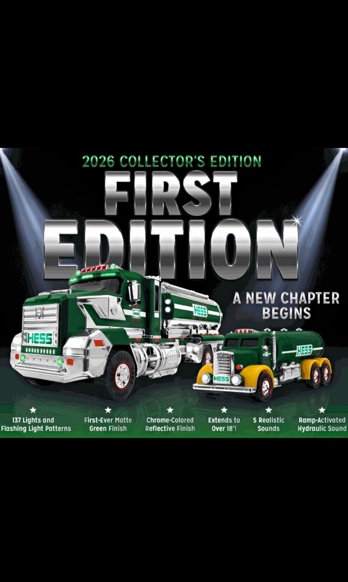 Hess 2026 Collector\'s Edition First Edition Tanker Truck Set NIB SOLD OUT