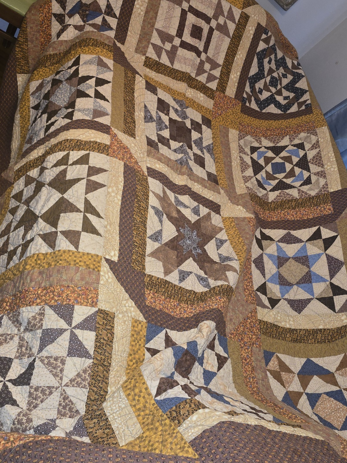 Vtg 80\'s Handmade Twin 92x 72\