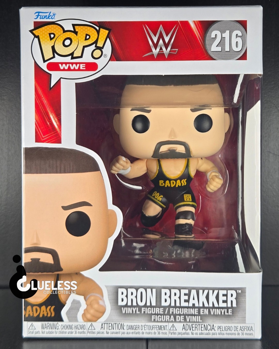 Funko Pop WWE Bron Breakker #216 And Pop Protector