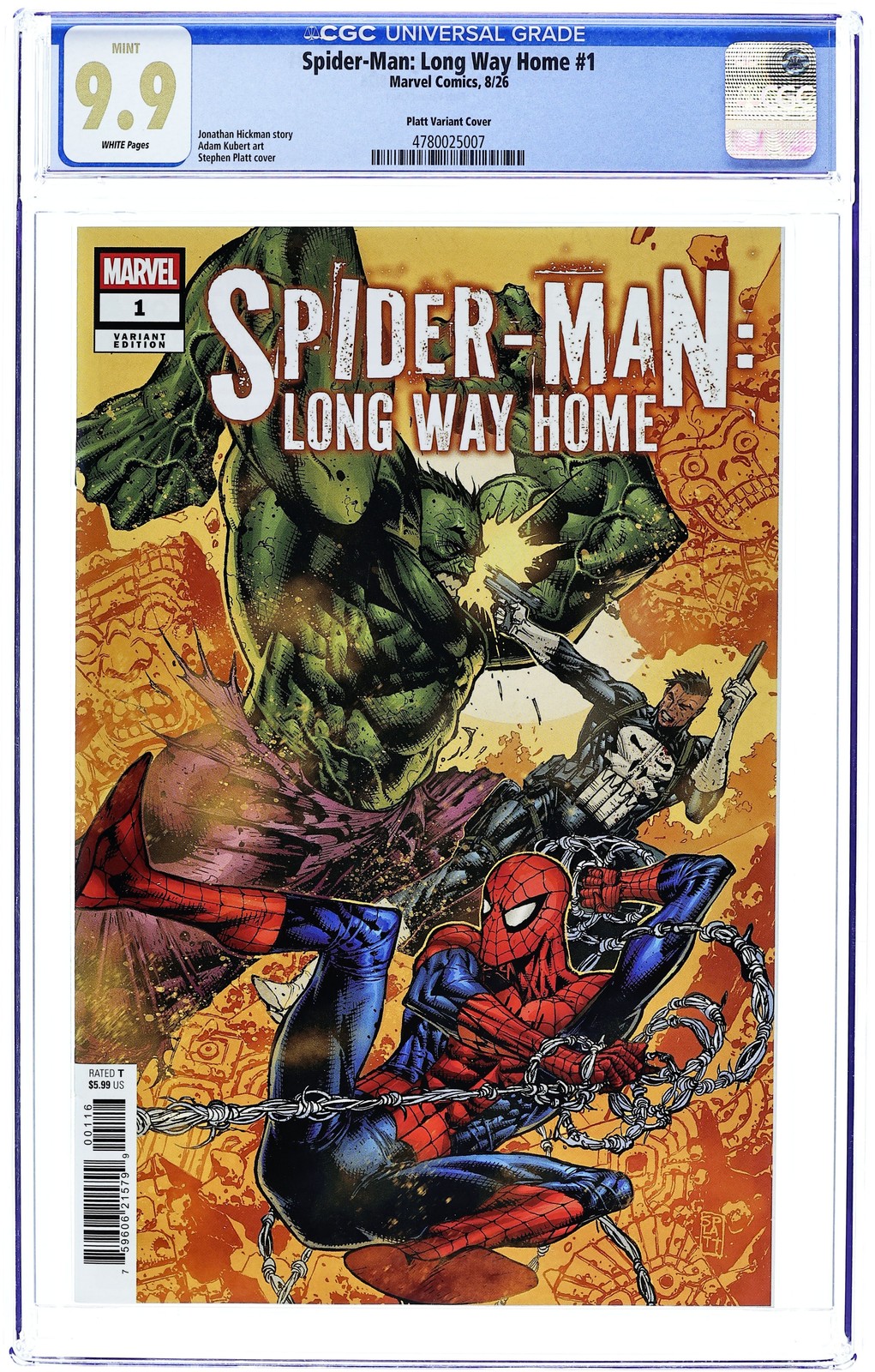 Spider-Man Long Way Home 1E CGC 9.9 2026 4780025007