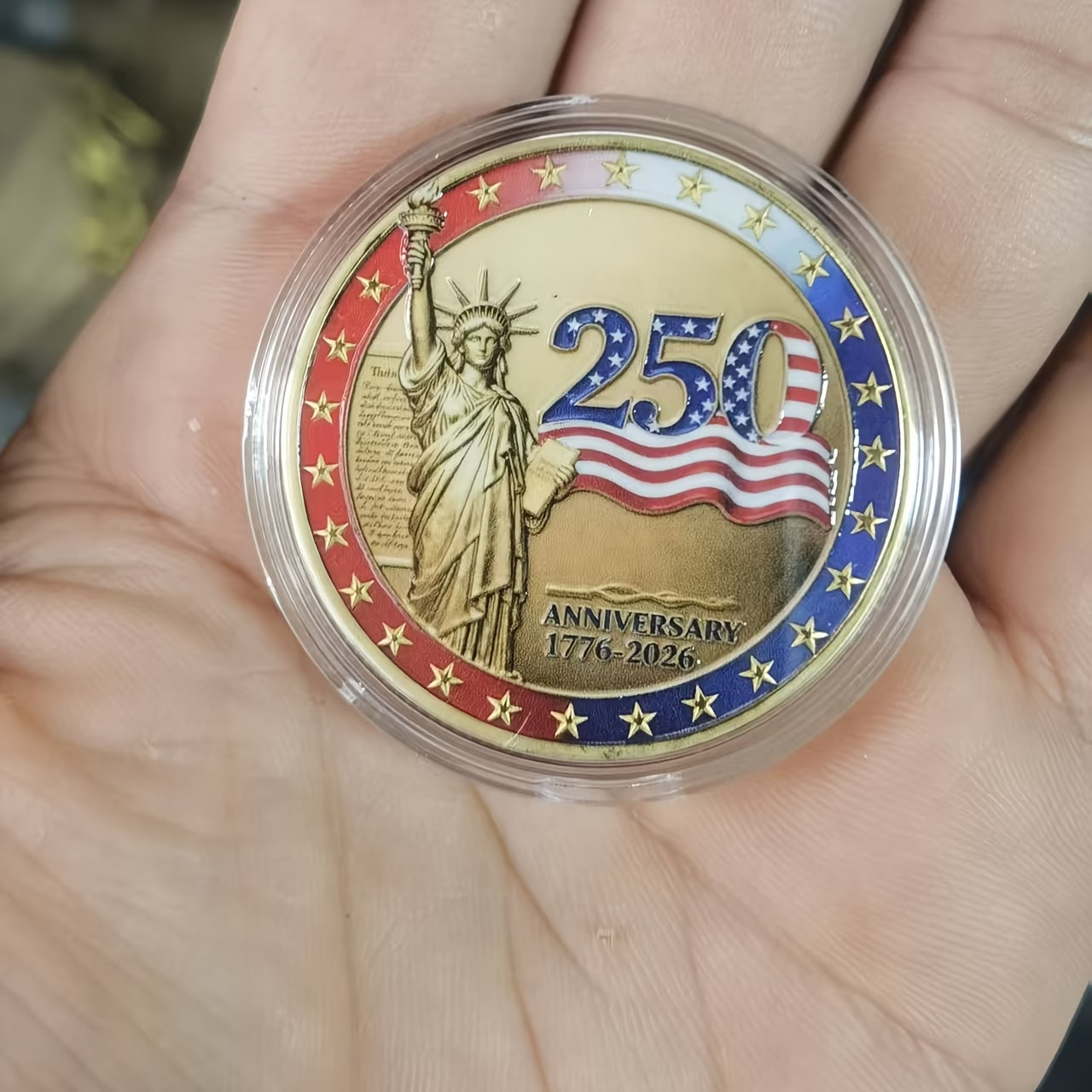 America 250th Anniversary Commemorative Challenge Coin Patriotic Gifts