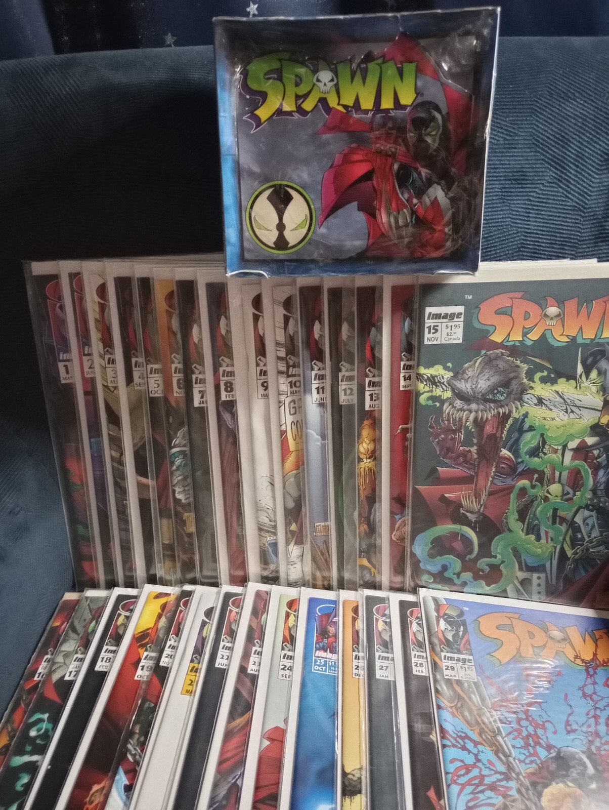 SPAWN #1 through #29 (1992-1995) NM + Spawn Widevision Trading Cards Box (1995)