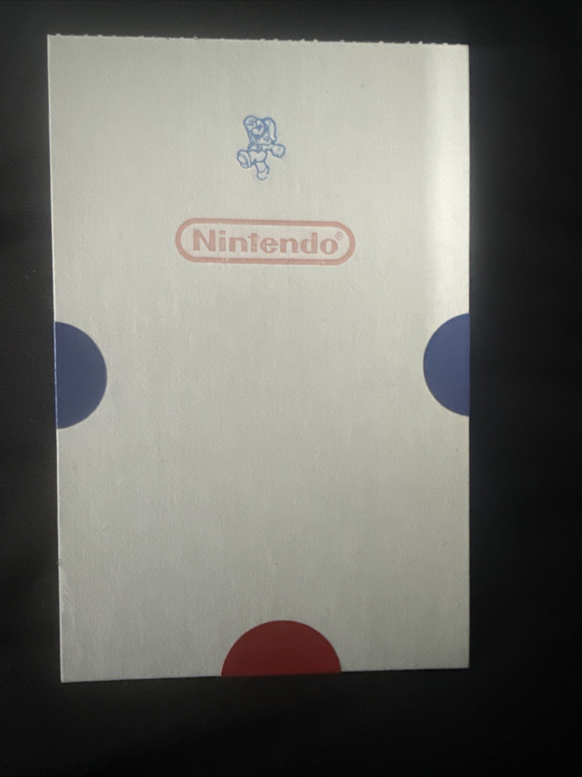 VTG 1990 Super Mario Bros Nintendo Prismatic Vending Machine Sticker Unopened