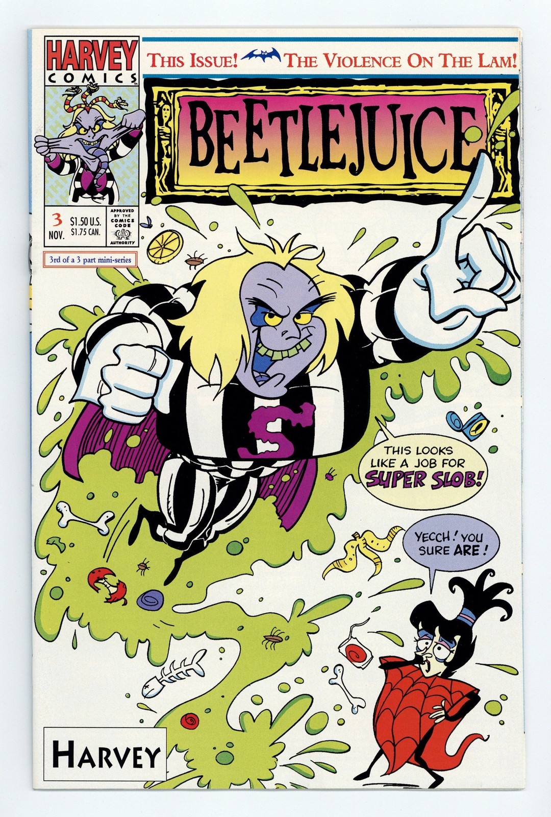 Beetlejuice Crimebusters on the Haunt #3 NM- 9.2 1992