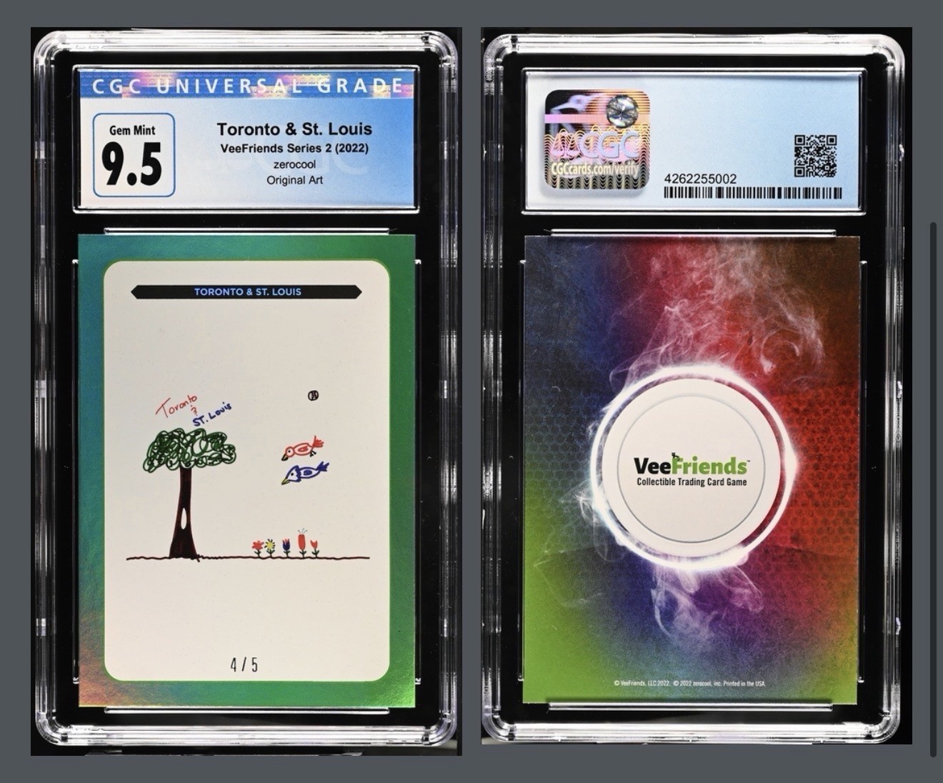 VeeFriends Series 2 zerocool Original Art CGC Mint 9.5 Toronto & St. Louis