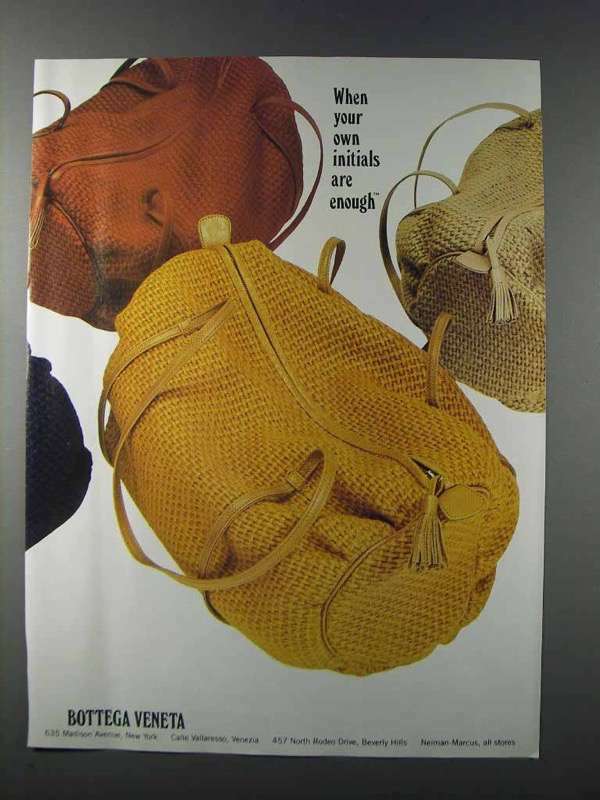 1981 Bottega Veneta Handbags Ad