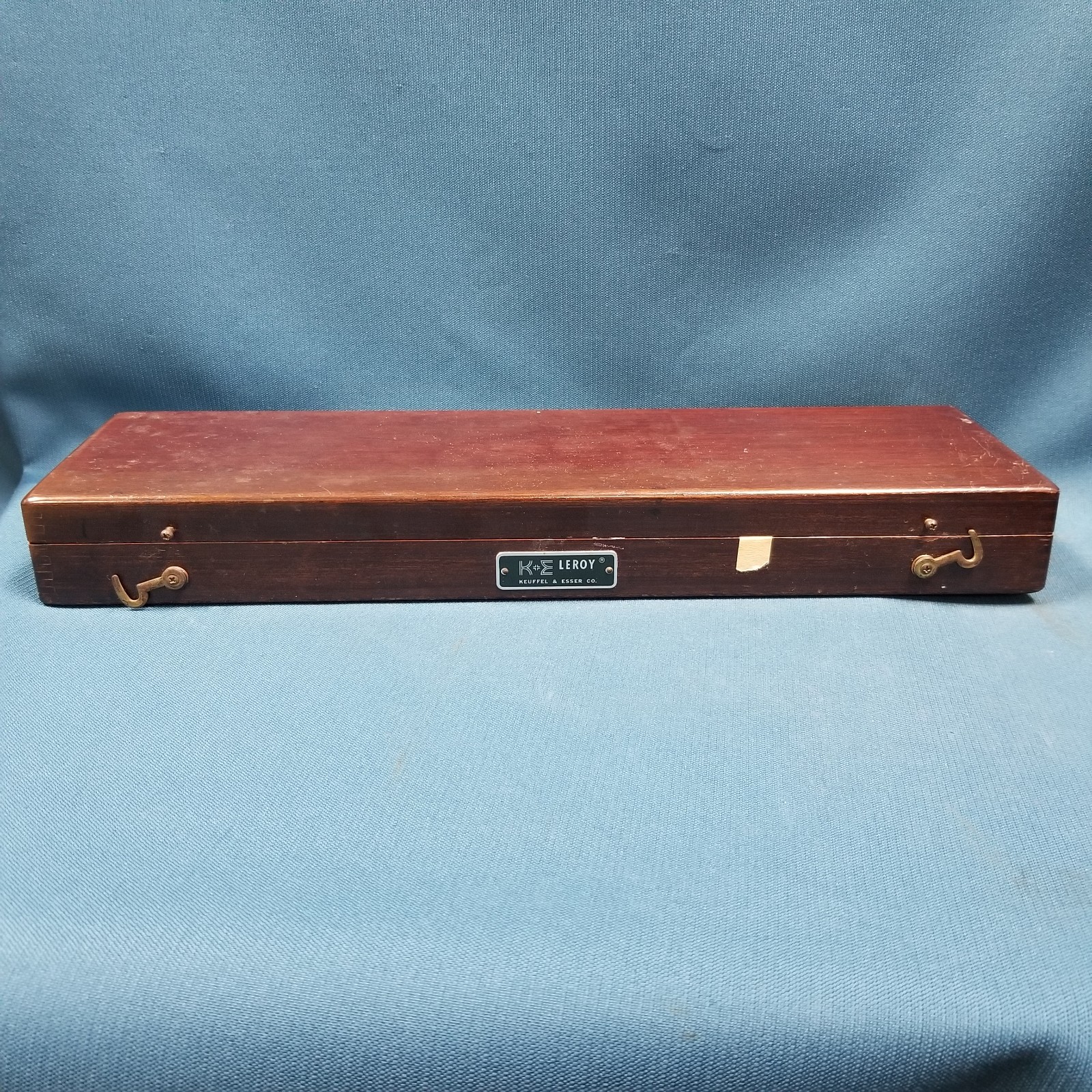 Vintage K+E Leroy Lettering Drafting Set In Wood Box Keuffel + Esser