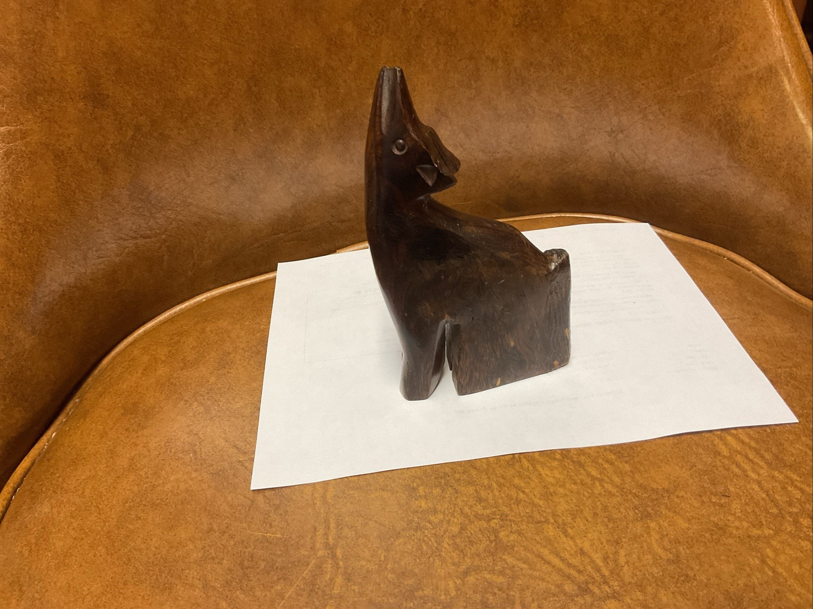 Vintage Ironwood Caring Wolf