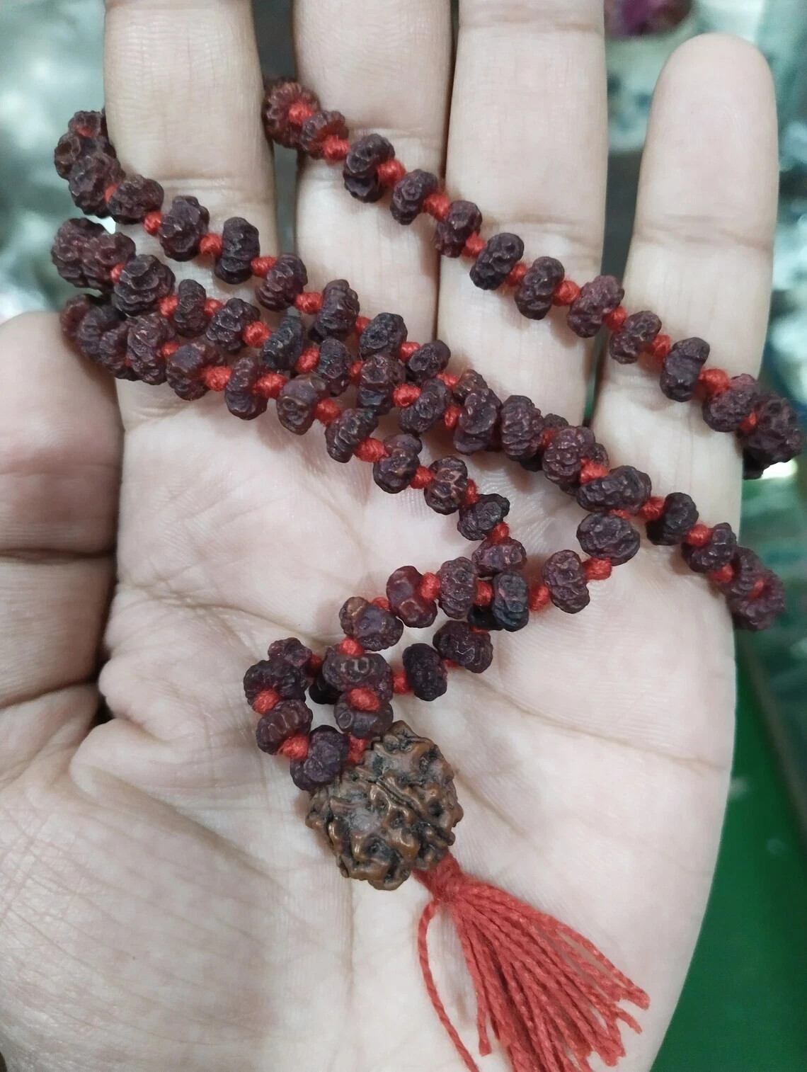 Real Aghori Made Kali Ashta Siddhi Necklace - Obtained 8 Occult Psychic Powers