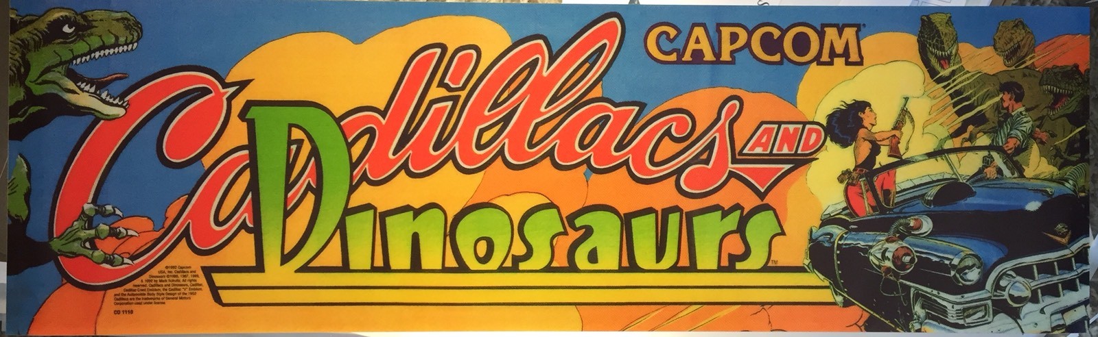 Cadillacs and Dinosaurs Arcade Marquee 26
