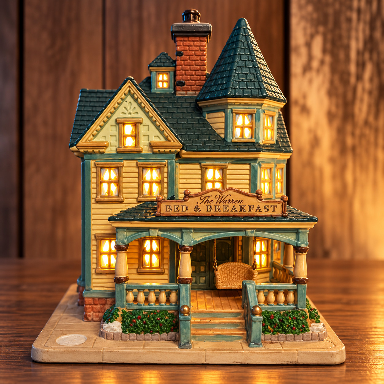 Lemax Carole Towne Warren Bed & Breakfast Christmas Village 2008 No Box No Light