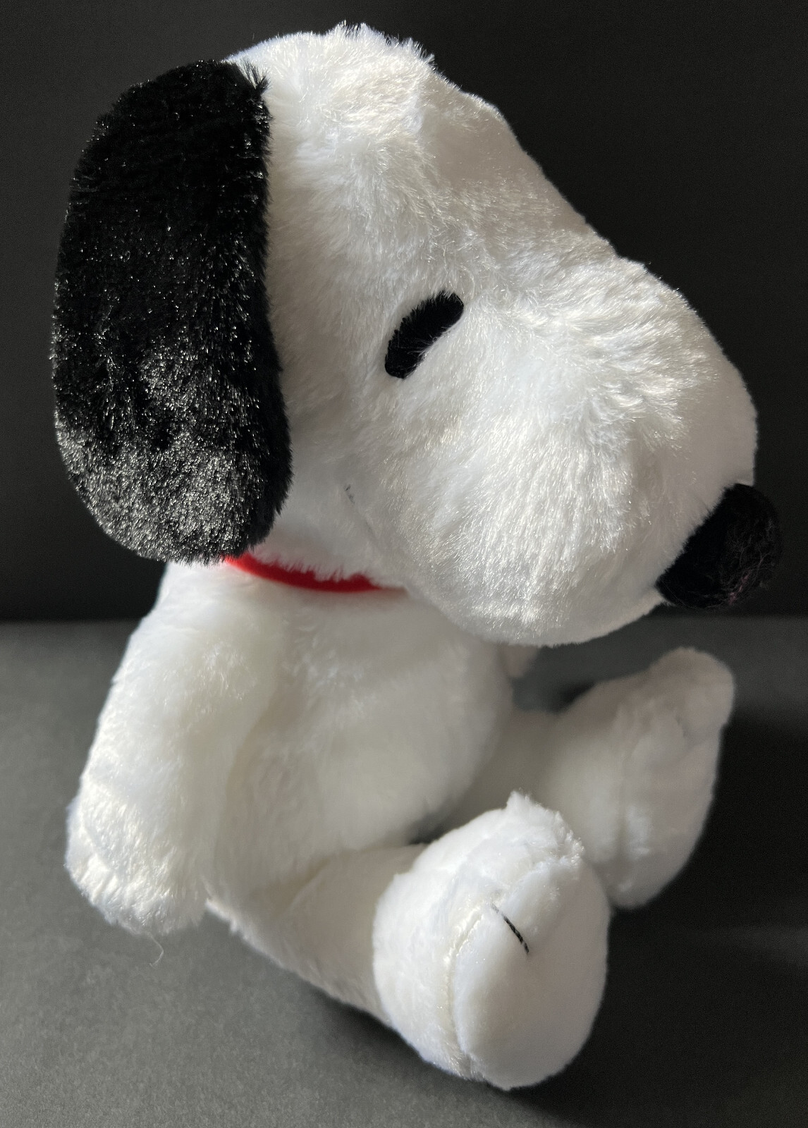SNOOPY - Kohls Cares Stuffed Animal Puppy Dog White Black Spots Red Collar Plush