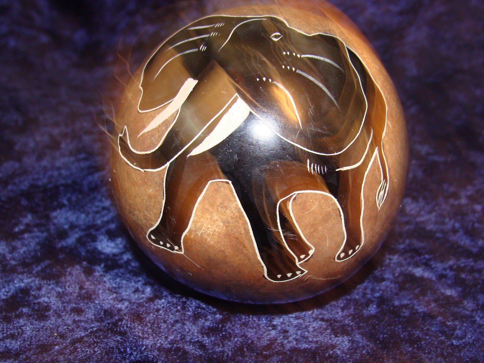 African Soapstone Ball ~3”~ Very Heavy ~ Very Great Condition ~