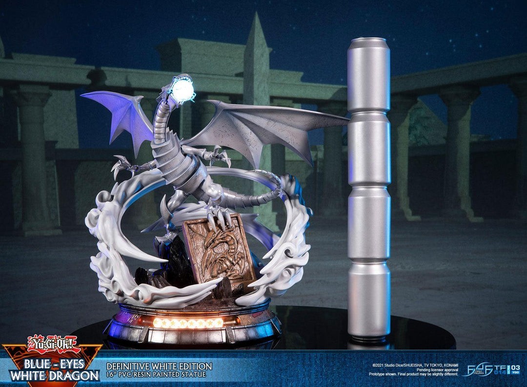 Yugioh First 4 Figures Blue Eyes White Dragon Definitive White Edition