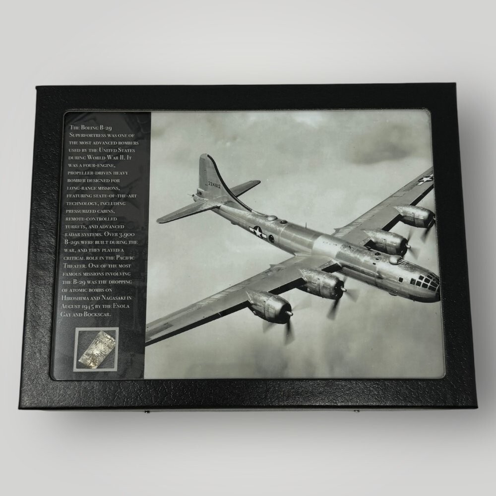 RARE WWII B-29 Superfortress Aircraft Fragment Pacific Army Air Force Display