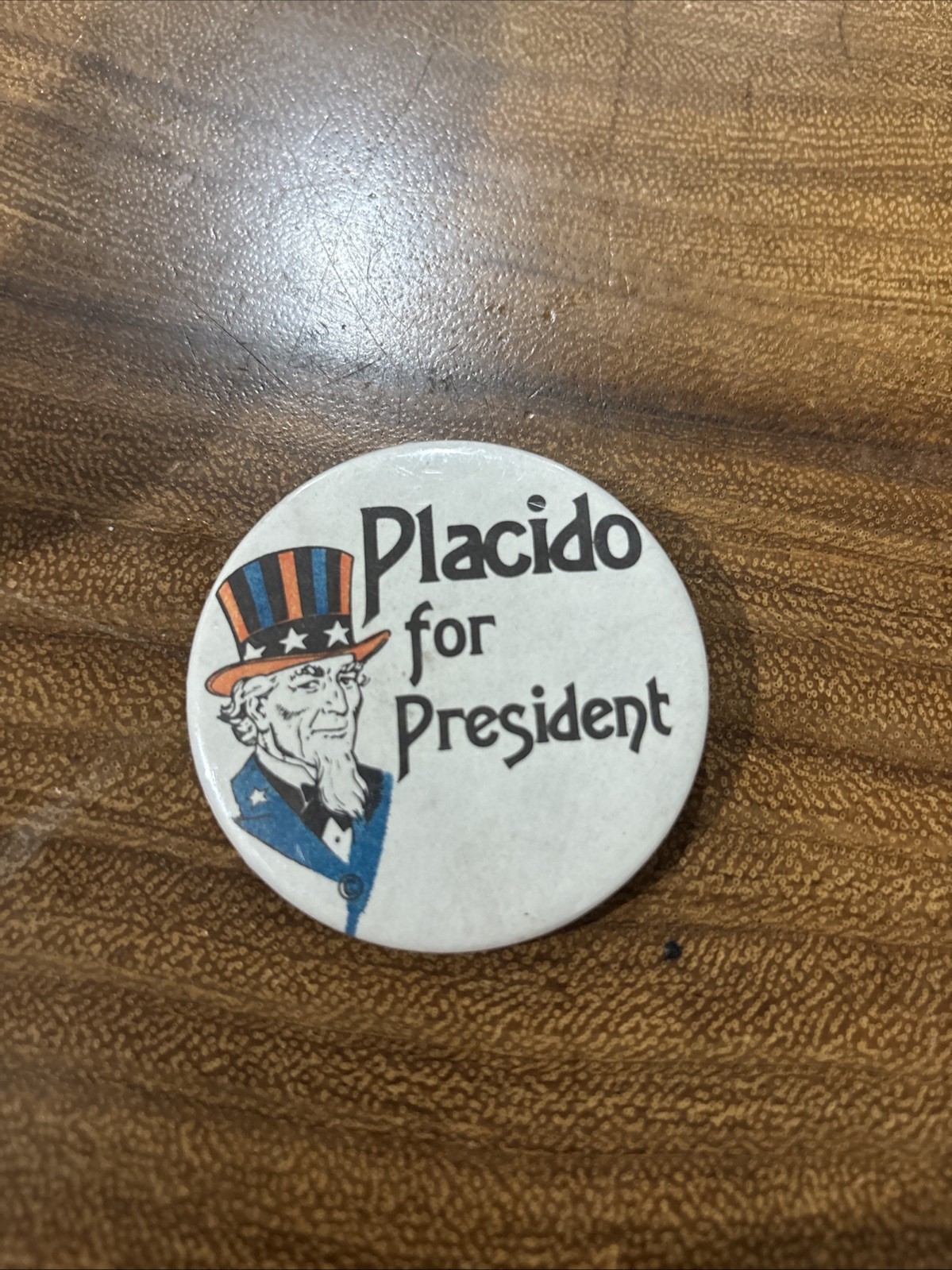 Placido For President Pinback Button - Placido Domingo Opera Novelty Badge