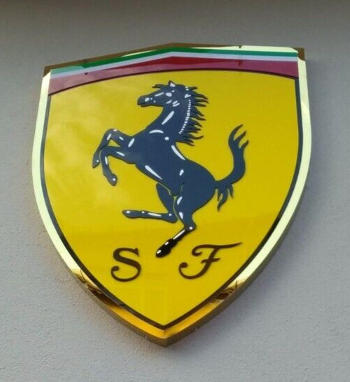 Ferrari Metal Sign, Garage Sign, Ferrari Sign For Sale, Ferrari Sign - 80cm