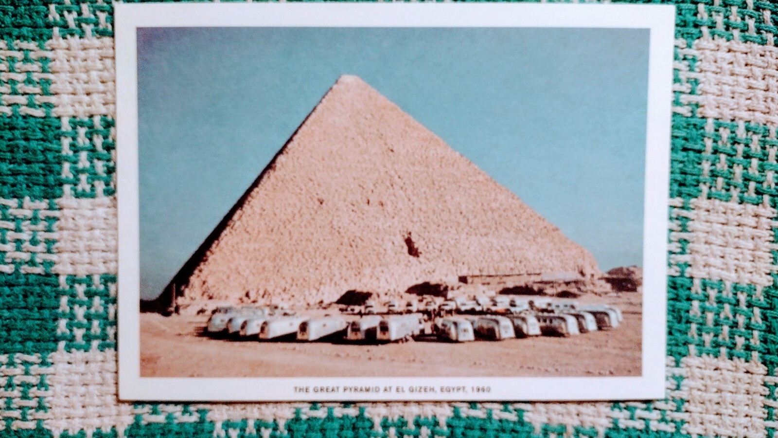 BEAUTIFUL POST CARD GREAT PYRAMID @ EL GIZZEH.EGYPT.