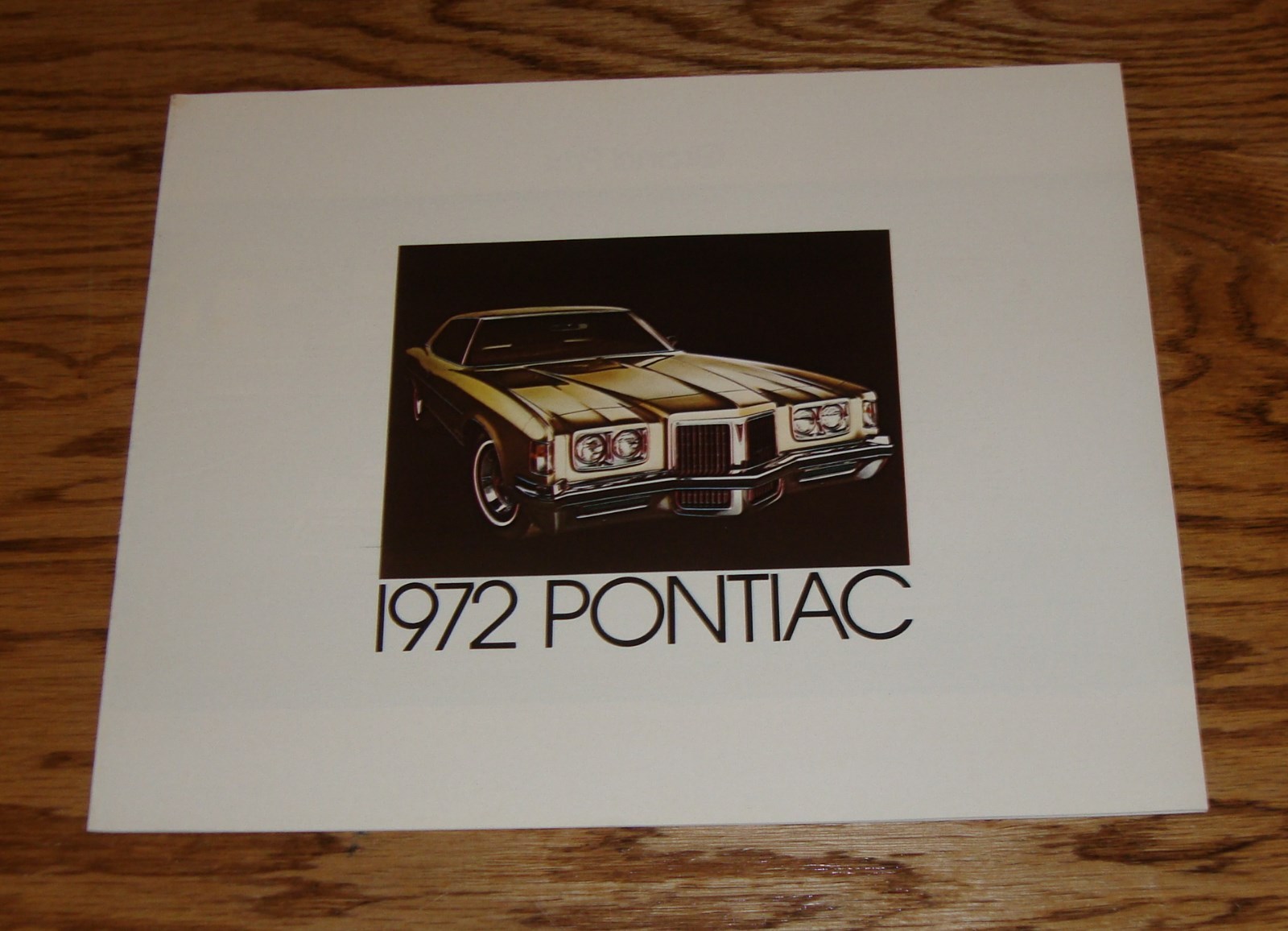 Original 1972 Pontiac Full Line Sales Brochure 72 GTO Firebird Formula