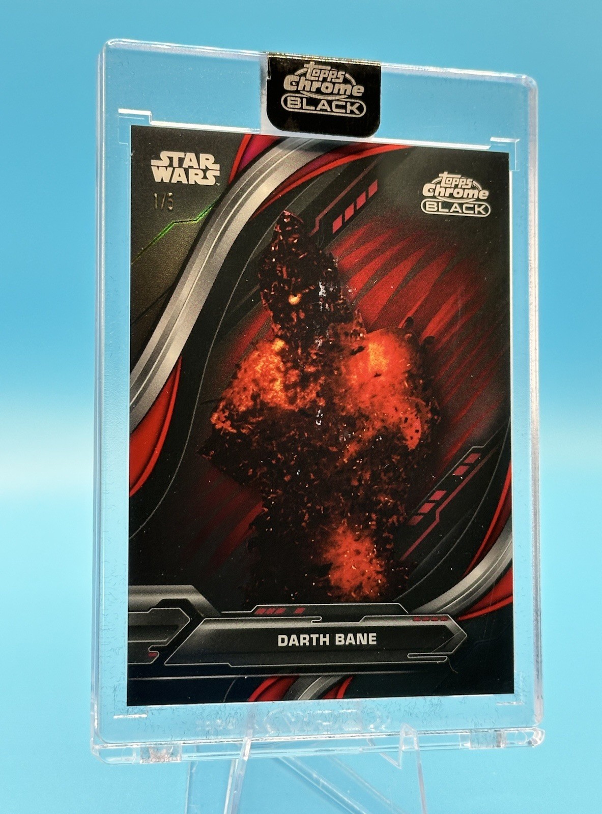 2024 Topps Chrome Black Star Wars DARTH BANE Red Refractor Wave SP 1/5 #SP-19