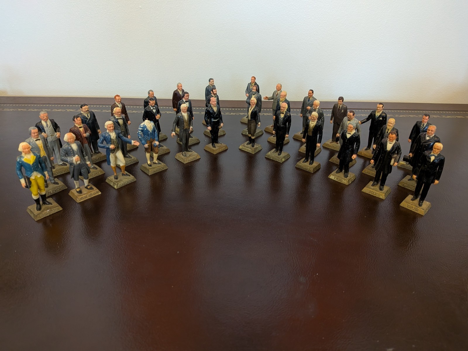 Vintage 1960s Marx US Presidents Figurines Set of 35.5 Washington - Nixon