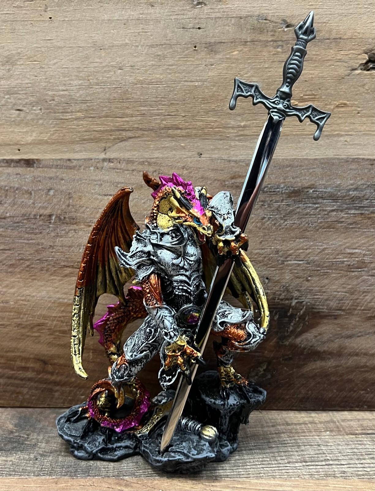 Dragon Knight Orange Resin Figurine 8\