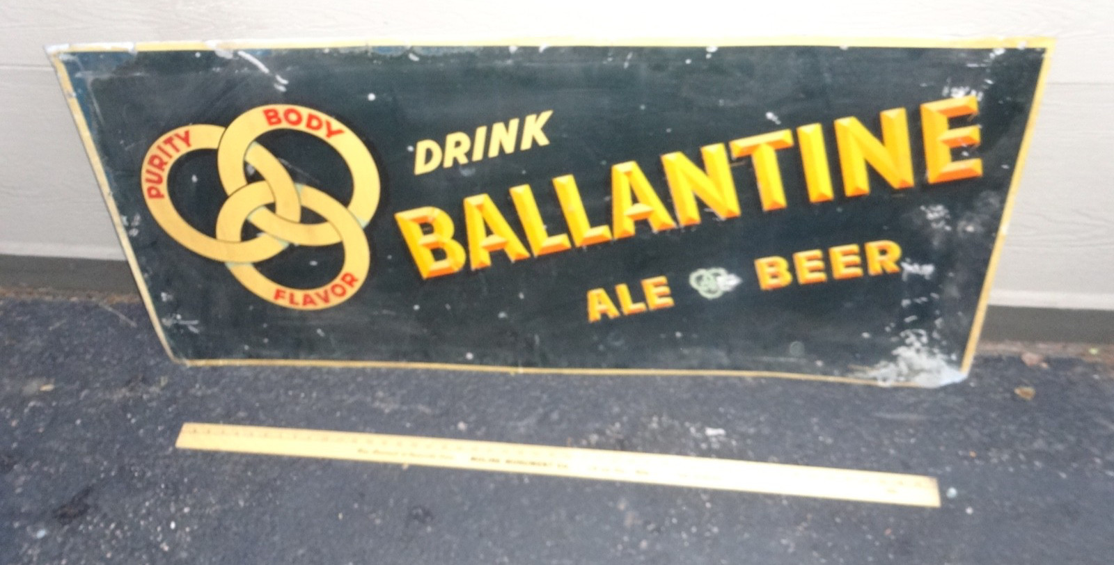 ANTIQUE VINTAGE ORIGINAL DRINK BALLANTINE ALE & BEER 53