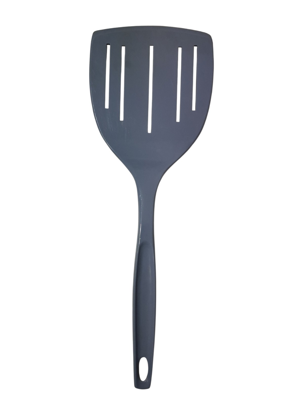 Vintage Hoan Wide 5 Slotted Country Blue Nylon Plastic Spatula 11\