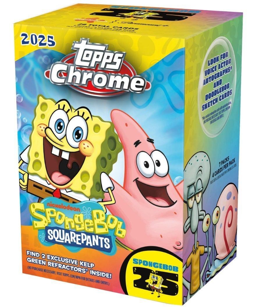 2025 Topps Chrome SPONGEBOB 25th Anniversary Pick A Card Base