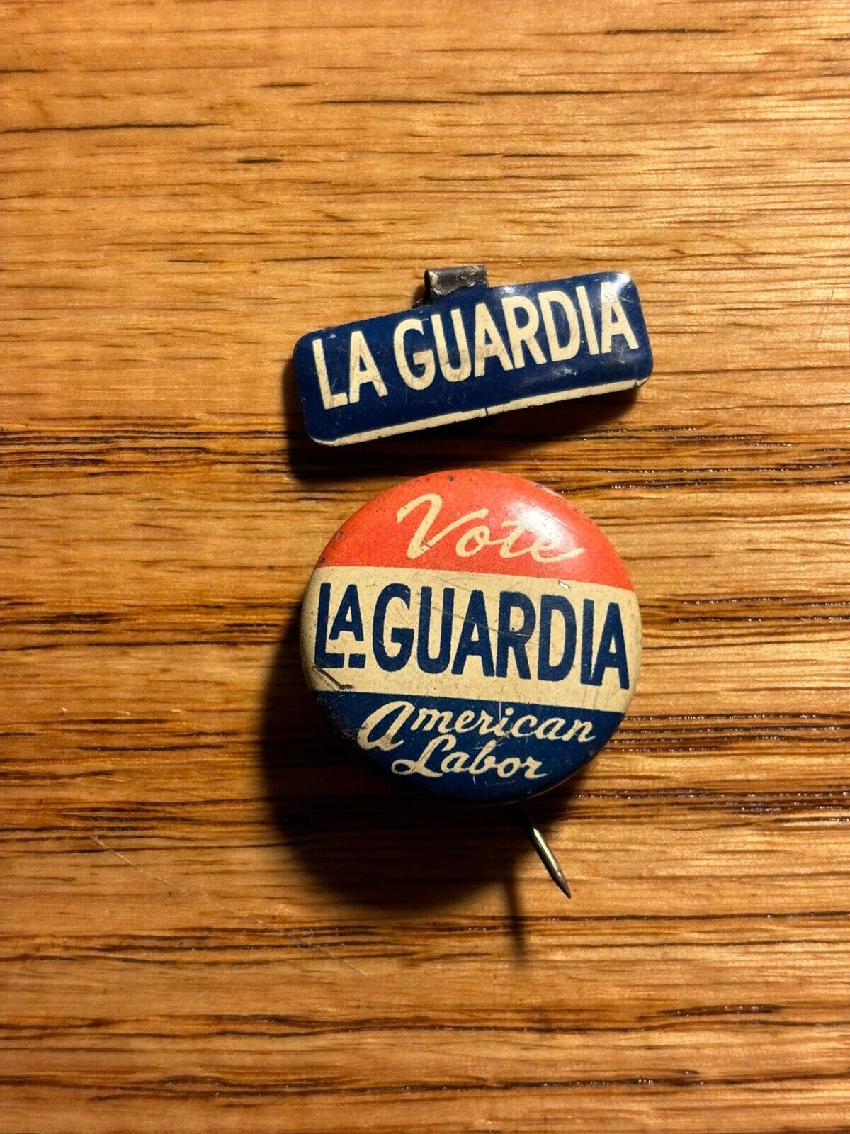 Vintage LaGuardia Campaign Buttons (2)