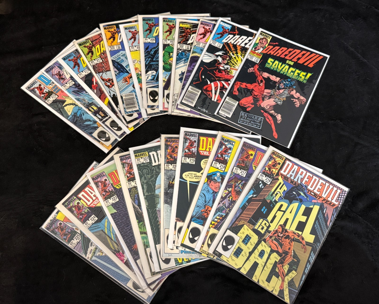 Daredevil HUGE LOT #202-225 Near Complete Run Frank Miller Kingpin Black Widow Daredevil HUGE LOT #202-225 Near Complete Run Frank Miller Kingpin Black Widow