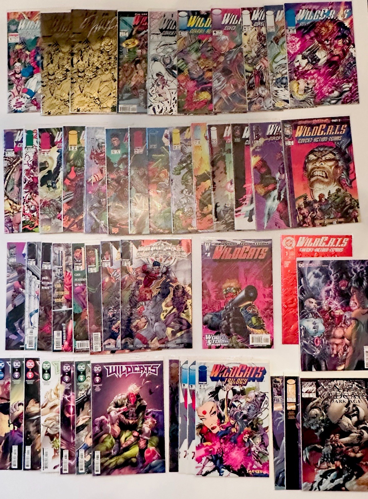 WildCATS - Image WildStorm 49 Comic Lot + Extras Gold Edition Signed by Jim Lee