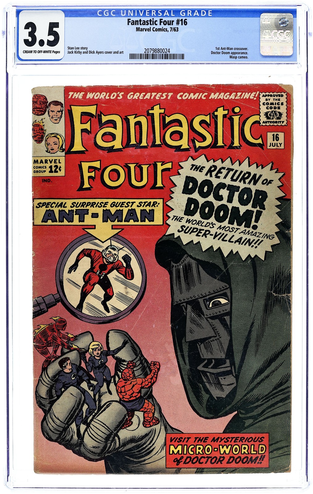Fantastic Four #16 CGC 3.5 1963 2079880024