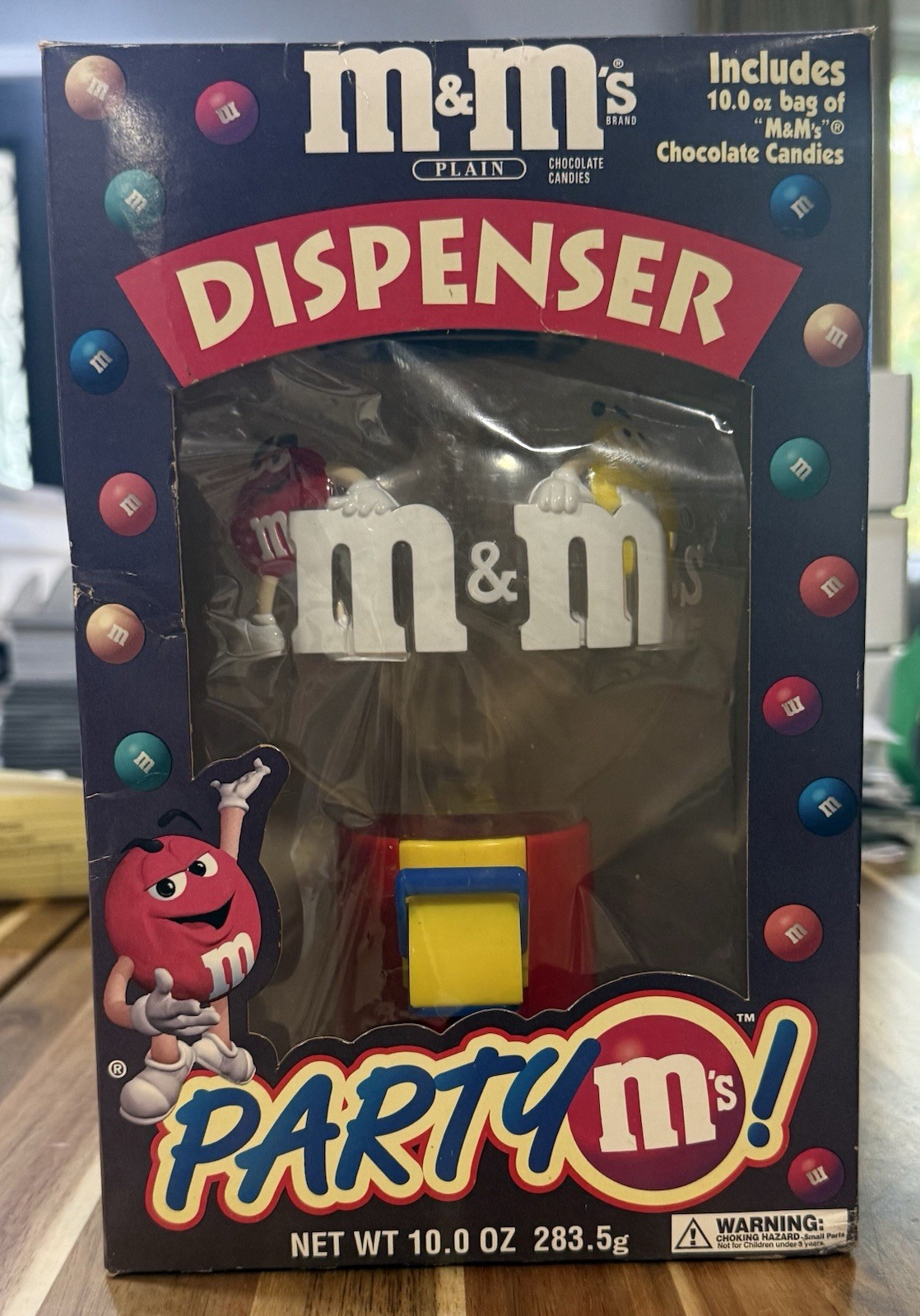 M&M\'s Party M’s Candy Dispenser Vintage Collectible With Box