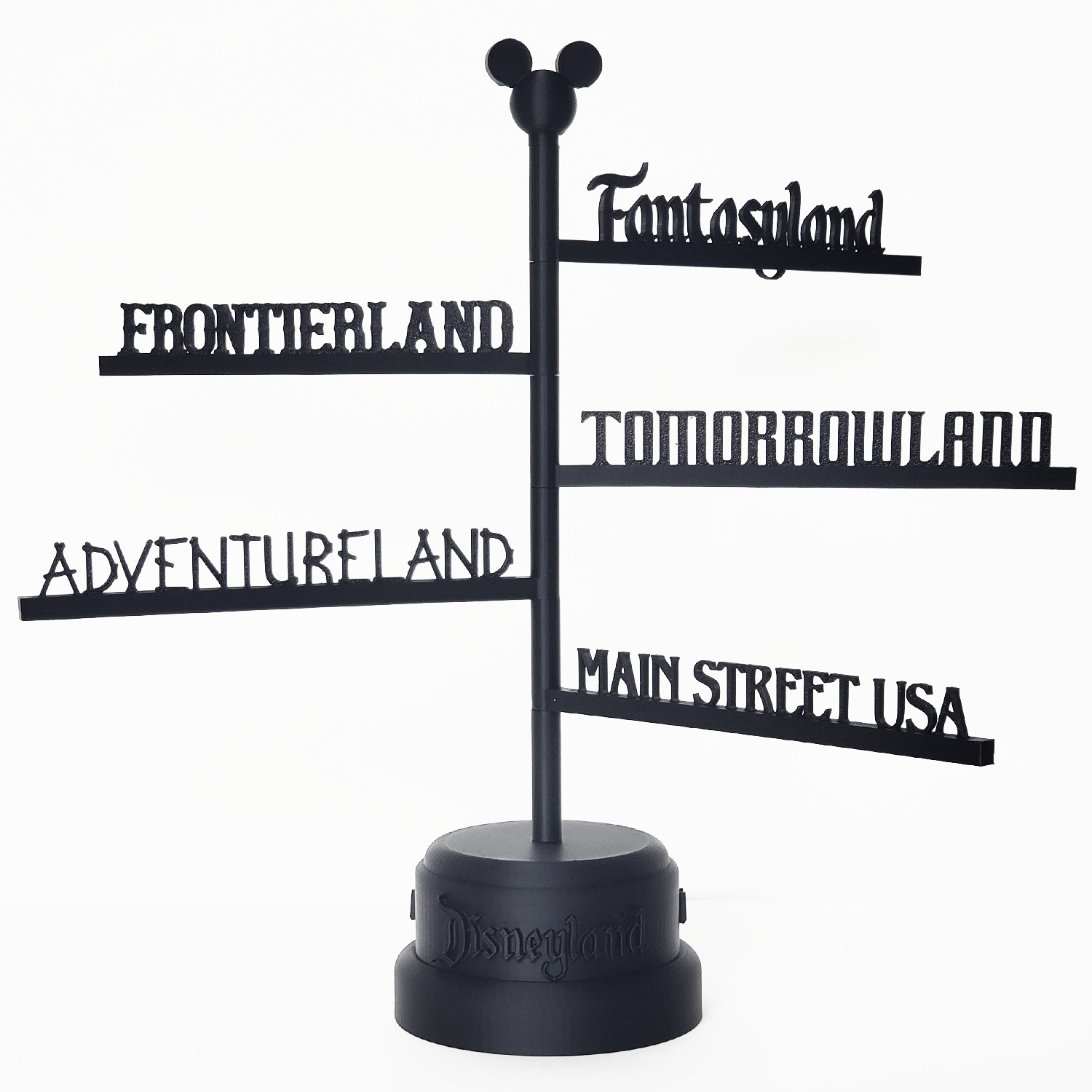 Disneyland Lands Adjustable Miniature Street Sign Disney Parks Home Decor 10.5in