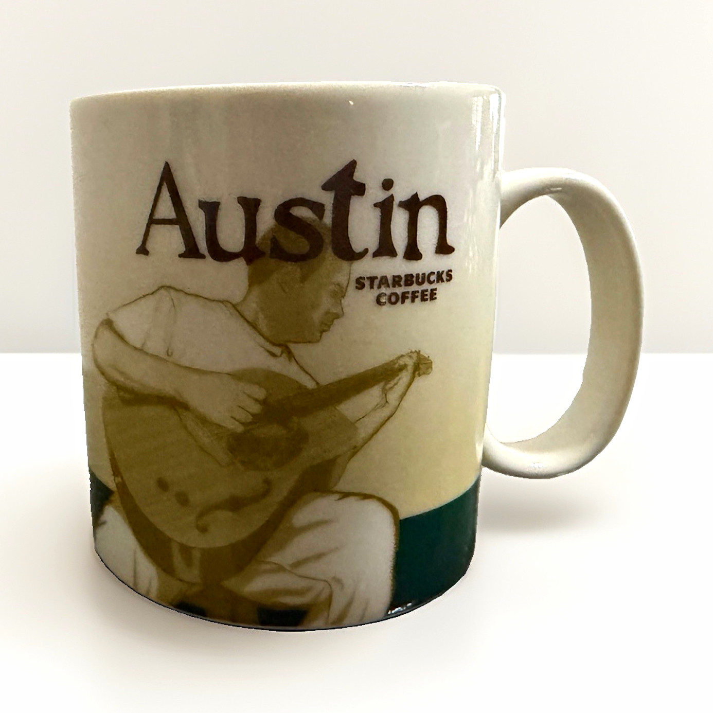 Starbucks | Austin City Coffee & Tea Mug 16oz (473ml) White/Green 2013