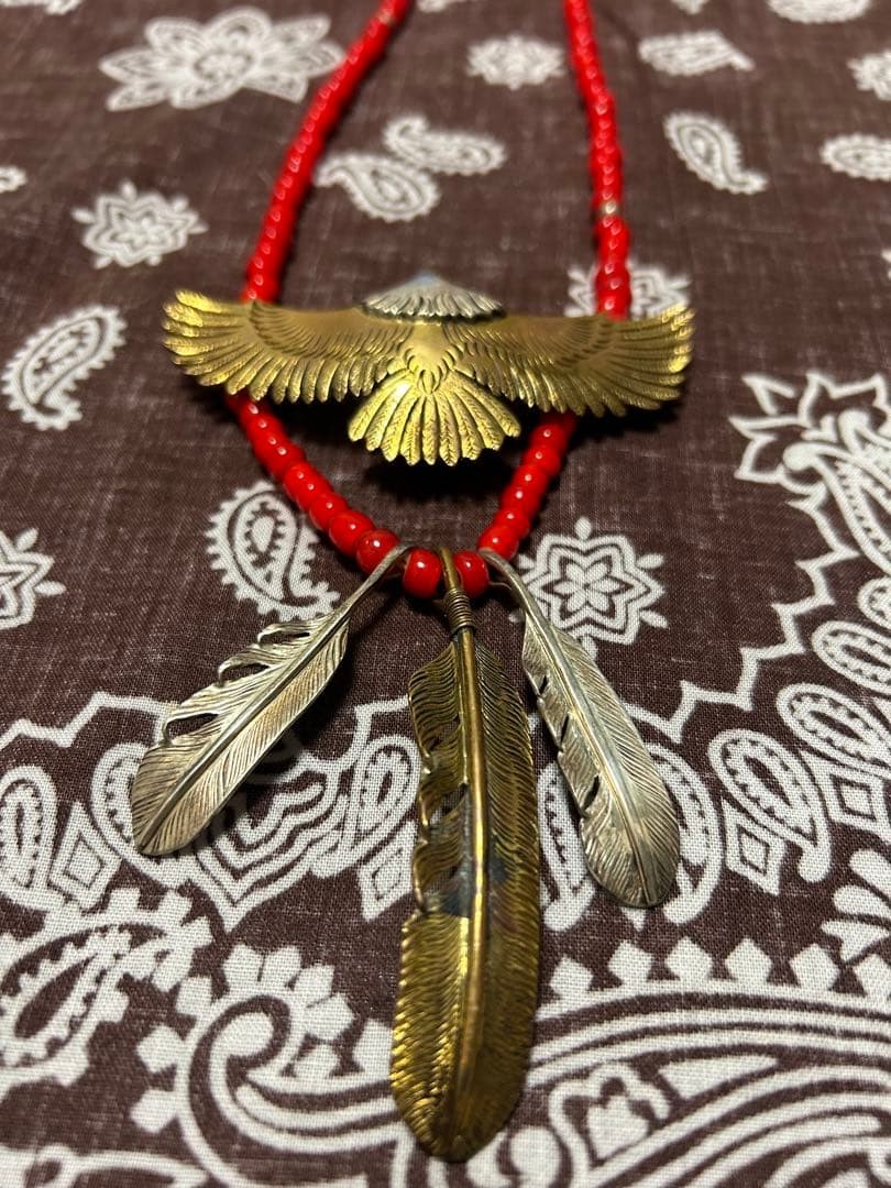 Goro\'s Men Accessory Eagle Bead Necklace VHTF Designer Collection Popular Produc