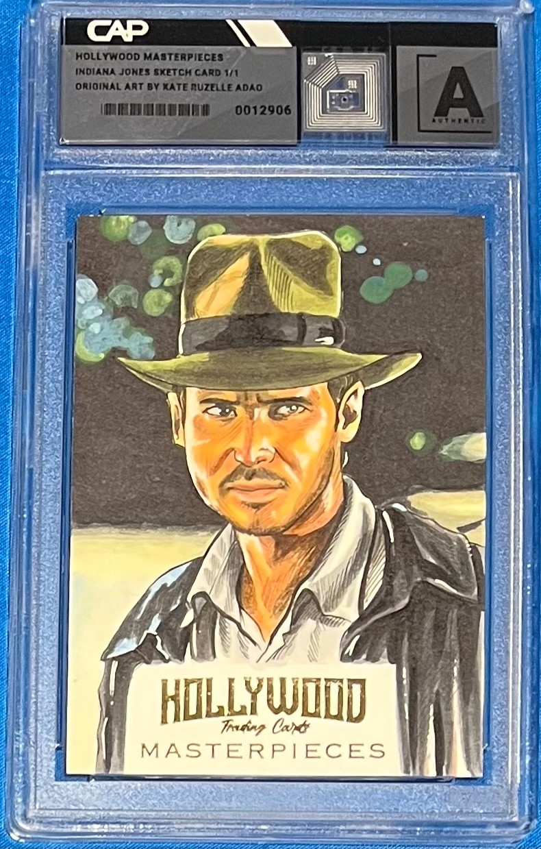 HOLLYWOOD MASTERPIECES INDIANA JONES HARRISON FORD SKETCH CARD 1/1