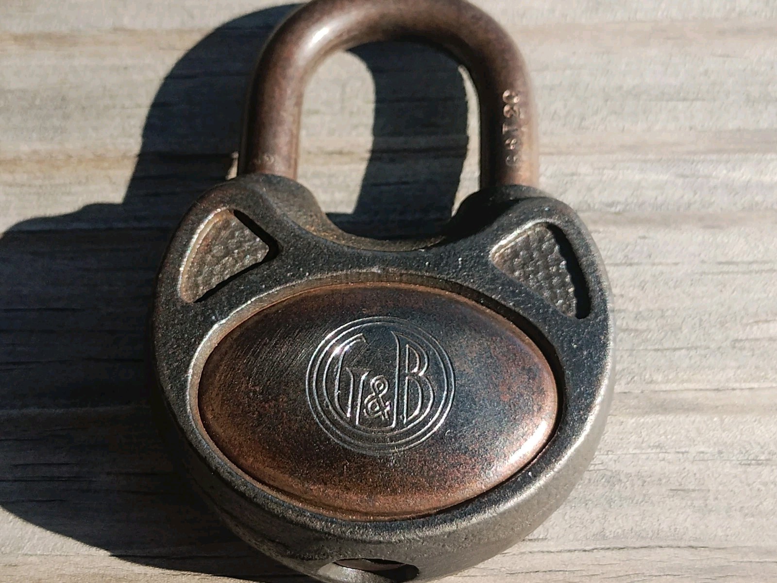 Vintage Corbin Gilbert and Barker Gas Pump Padlock with Corbin Key