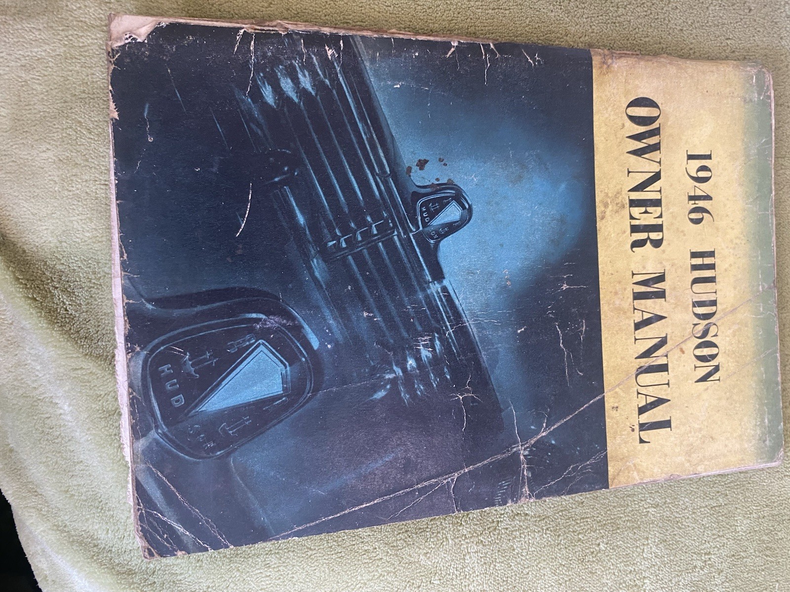 Rare 1946 Hudson Owner Manual With Lubrication Layout Sheet